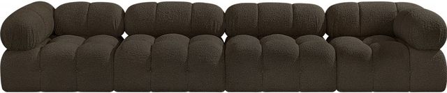Meridian Furniture Ames 4-Piece Brown 136" Sofa-1