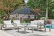 Signature Design by Ashley® Hurley Park Gray Aluminum/Fabric Outdoor Swivel Chair-3