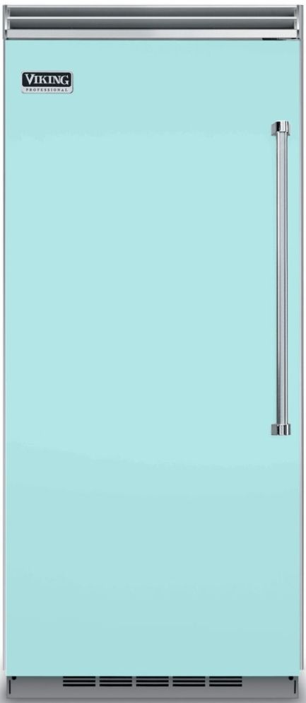 Viking® 5 Series 36 in. 22.8 Cu. Ft. Bywater Blue Column Refrigerator-0