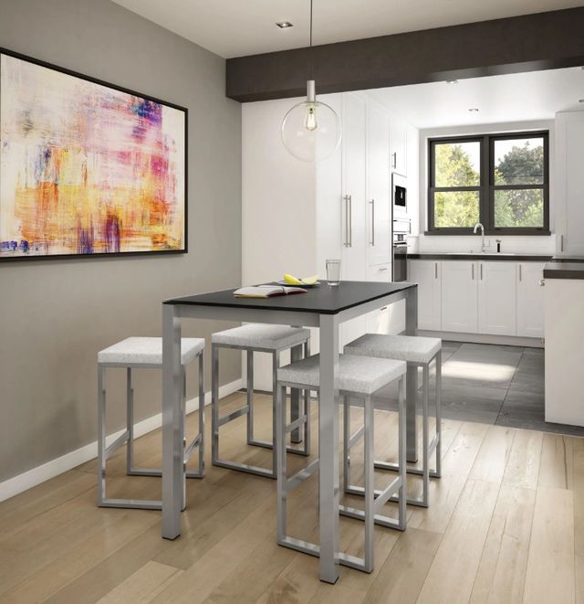 Amisco Customizable Harrison Glass Top Bar Height Dining Table-1