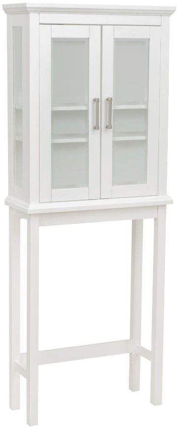 Linon Scarsdale White Space Saver Cabinet-0