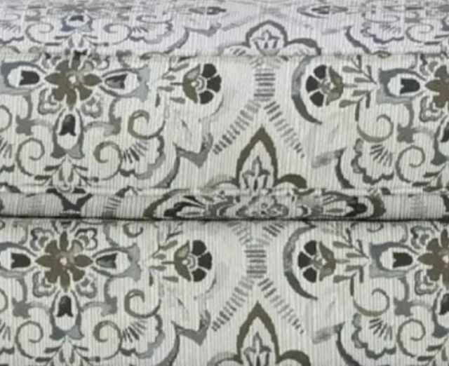 Fusion Furniture Bates Charcoal Brown/White Ottoman-1