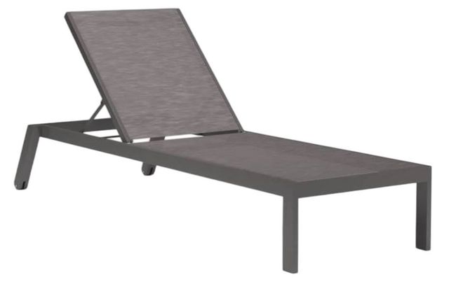 Sunset West Vegas Graphite Metal Outdoor Stackable Chaise-0