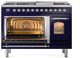 Ilve® Nostalgie II Series 48" Midnight Blue Pro Style Dual Fuel Range-3