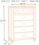 Ashley® Colestad Light Brown Chest-1