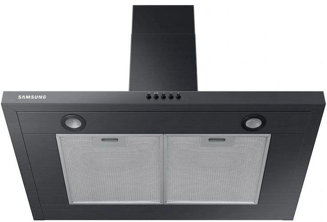 Samsung 30" Fingerprint Resistant Black Stainless Steel Wall Mounted Chimney Range Hood-3