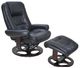 BarcaLounger® Jacque Hilton-Black Manual Pedestal Recliner and Ottoman Set-0