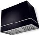 La Cornue CornuFé Loge 44" Gloss Black Wall Mounted Range Hood with Satin Chrome Trim-0