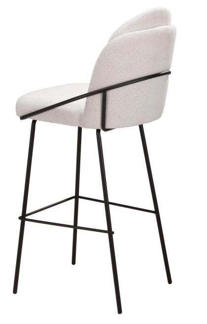 Zuo® Modern Jambi Ivory/Black Barstool-3