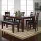 Crown Mark Bardstown Black/Espresso Dining Bench-1