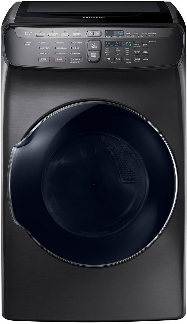 Samsung 7.5 Cu. Ft. Fingerprint Resistant Black Stainless Steel Gas Dryer-0