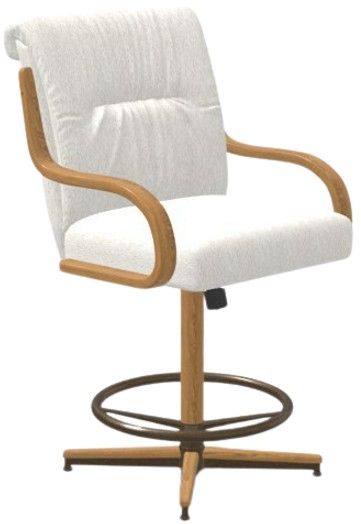 Chromcraft Customizable Denton Swivel Tilt Counter Height Dining Stool-4