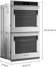 KitchenAid® 30" PrintShield Stainless Steel Double Electric Wall Oven-4