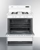 Summit® 30" White Freestanding Gas Range-1