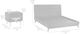 Armen Living Carnaby 3-Piece Black Brushed King Panel Bedroom Set-2