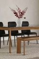 Moe's Home Collection Angle Black Dining Table with Brown Base-4