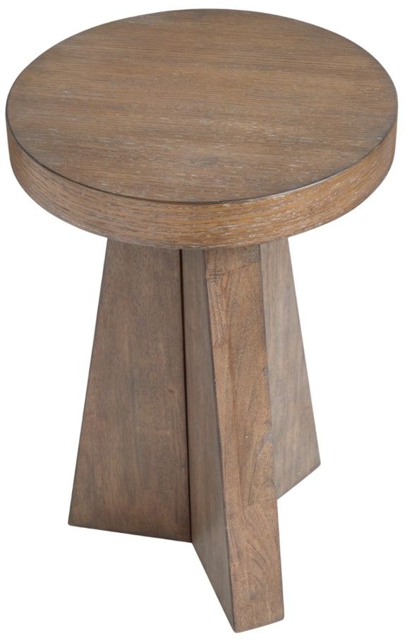 Magnussen Home® Lansbury Antique Wheat Round Accent Table-3