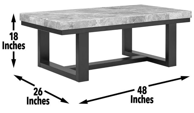 Steve Silver Co. Lucca Espresso/Gray Cocktail Table-3