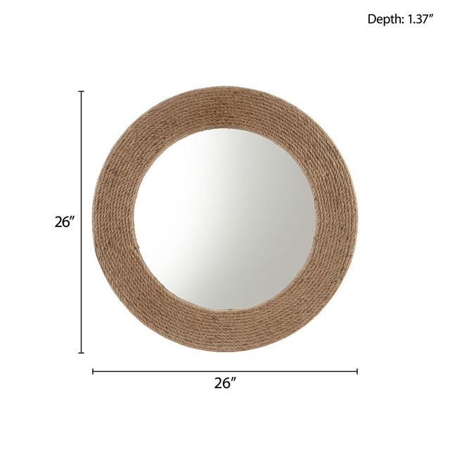 Olliix by Madison Park Cove Jute Mirror-2