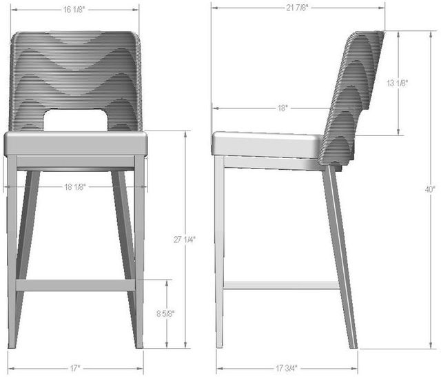 Amisco Customizable Chase Counter Stool-2
