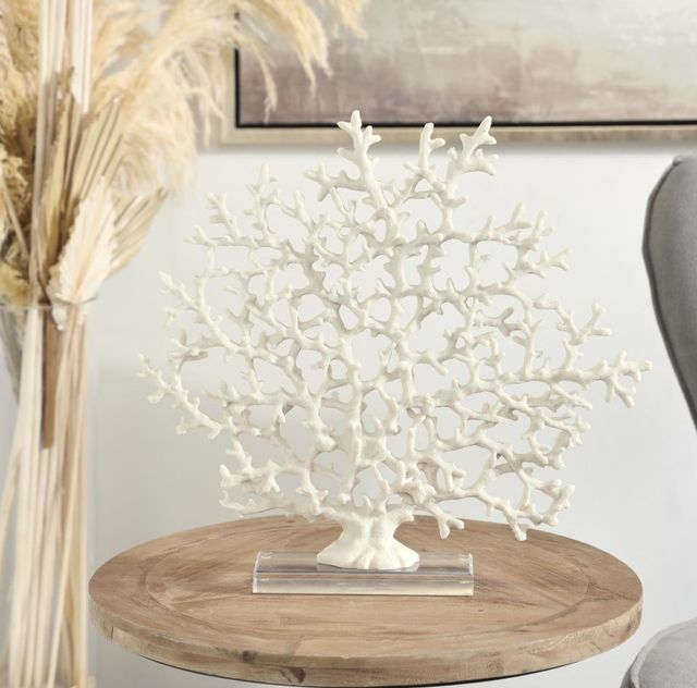 Deco Marche White Coral Sculpture-3