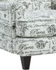 Fusion Furniture Dizzy Francaise Ebony Accent Chair-2