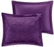 Olliix by Intelligent Design Felicia Purple King/California King Velvet Comforter Set-3
