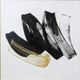 Stylecraft Golden Brushstroke Black/White Wall Art-1