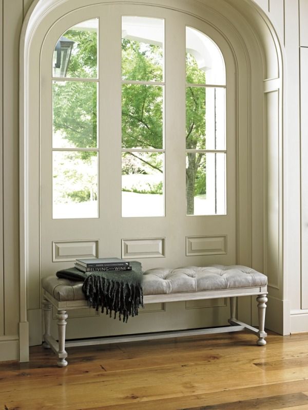 Lexington Home Customizable Oyster Bay Bellport Leather Bench-2