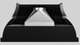 Vent-A-Hood® Designer Series 60" Black Wall Mounted Range Hood-5