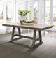 Liberty Furniture Lindsey Farm Sandstone Trestle Table with Gray Base-1