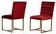 VIG Furniture Modrest Barker 2-Piece Gold/Red Chair set-1