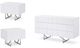 VIG Furniture Modrest Chrysler 3-Piece White Dresser and Nightstand Set-0