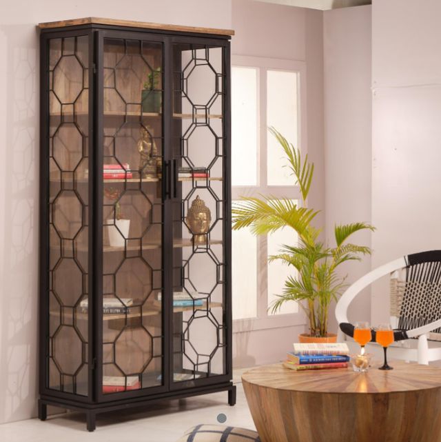 Jaipur Furniture Mariani Black Tall Cabinet-1