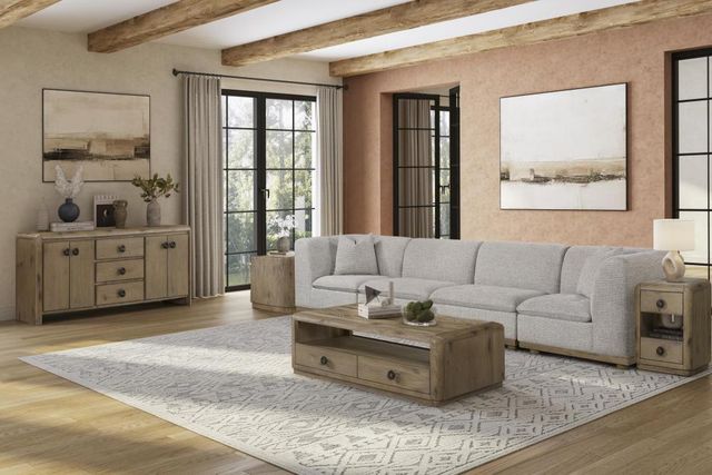Bernards Pagosa Beige Cocktail Table-3