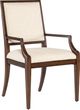 Hooker® Furniture Archives Classic Walnut/Curate Wheat Upholstered Dining Arm Chair-0