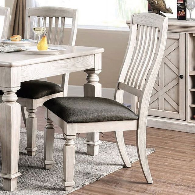 Furniture of America® Georgia 7-Piece Antique White Dining Table Set-2