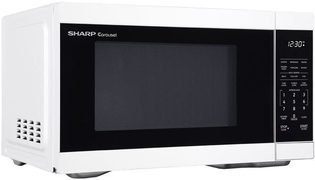 Sharp® 1.1 Cu. Ft. White Countertop Microwave-2