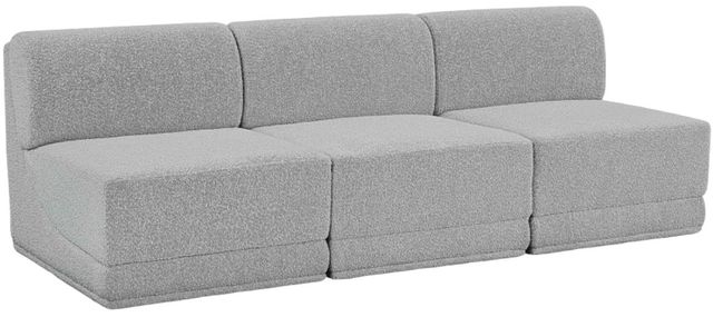 Meridian Furniture Ollie 3-Piece Gray Armless Sofa-0