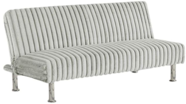 Furniture of America® Hinwil Light Gray Futon Sleeper Sofa-0