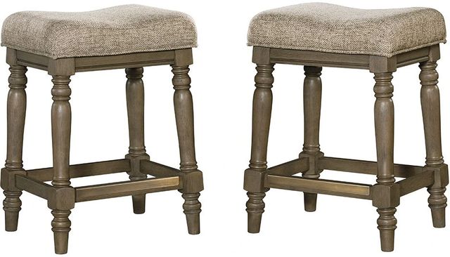 Intercon Balboa Park Brown/Roasted Oak Backless Stool-3