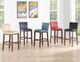 Steve Silver Co. Tiffany Black/Espresso Upholstered Bar Stool-1