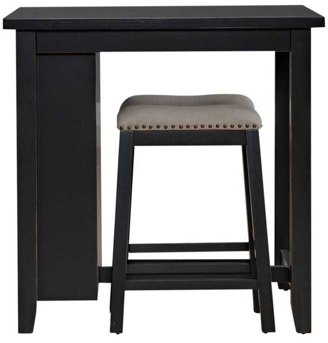 Liberty Furniture Brook Creek 3-Piece Black Counter Set-2