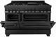 ZLINE 48" Black Stainless Steel Pro Style Dual Fuel Range-4