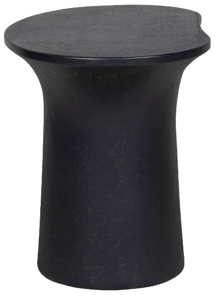 Moe's Home Collection Yumi Black Fiberglass Outdoor Accent Table-2