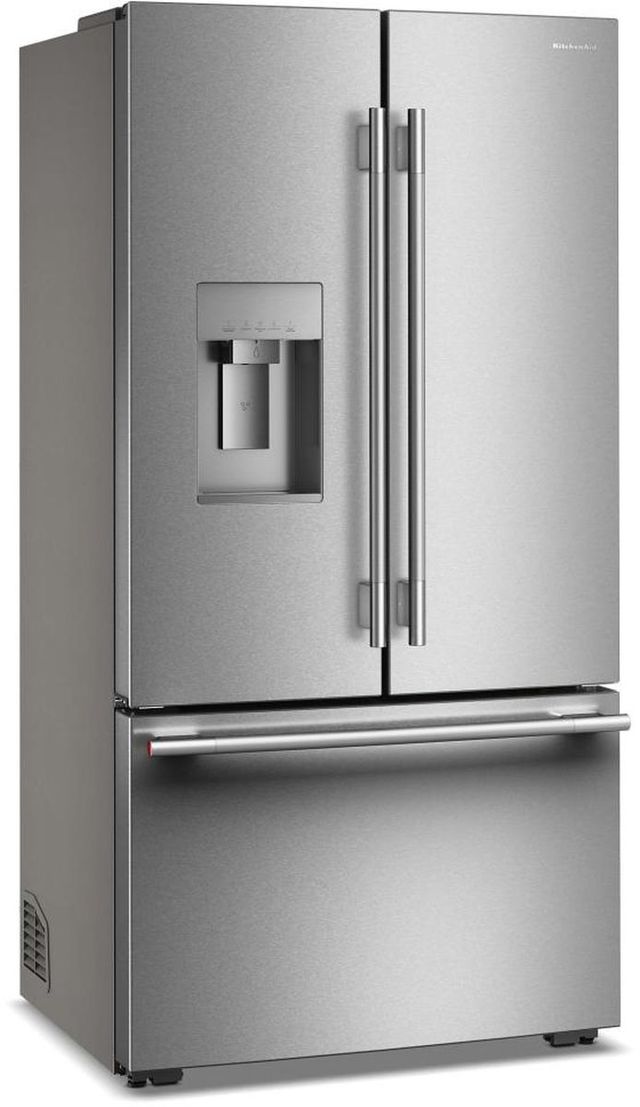 KitchenAid® 36'' 23.9 Cu. Ft PrintShield Stainless Counter Depth French Door Refrigerator with External Water Dispenser-2