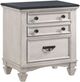 Crown Mark Sawyer Antique White Nightstand-0