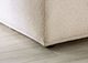 Furniture of America® Stavanger Beige Curved 3-Seater with Ottoman-3