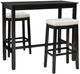 Linon Claridge 3-Piece Black/White Bar Table Set-0
