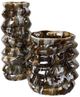 Uttermost® Cuoco 2-Piece Glazed Brown Vases-0